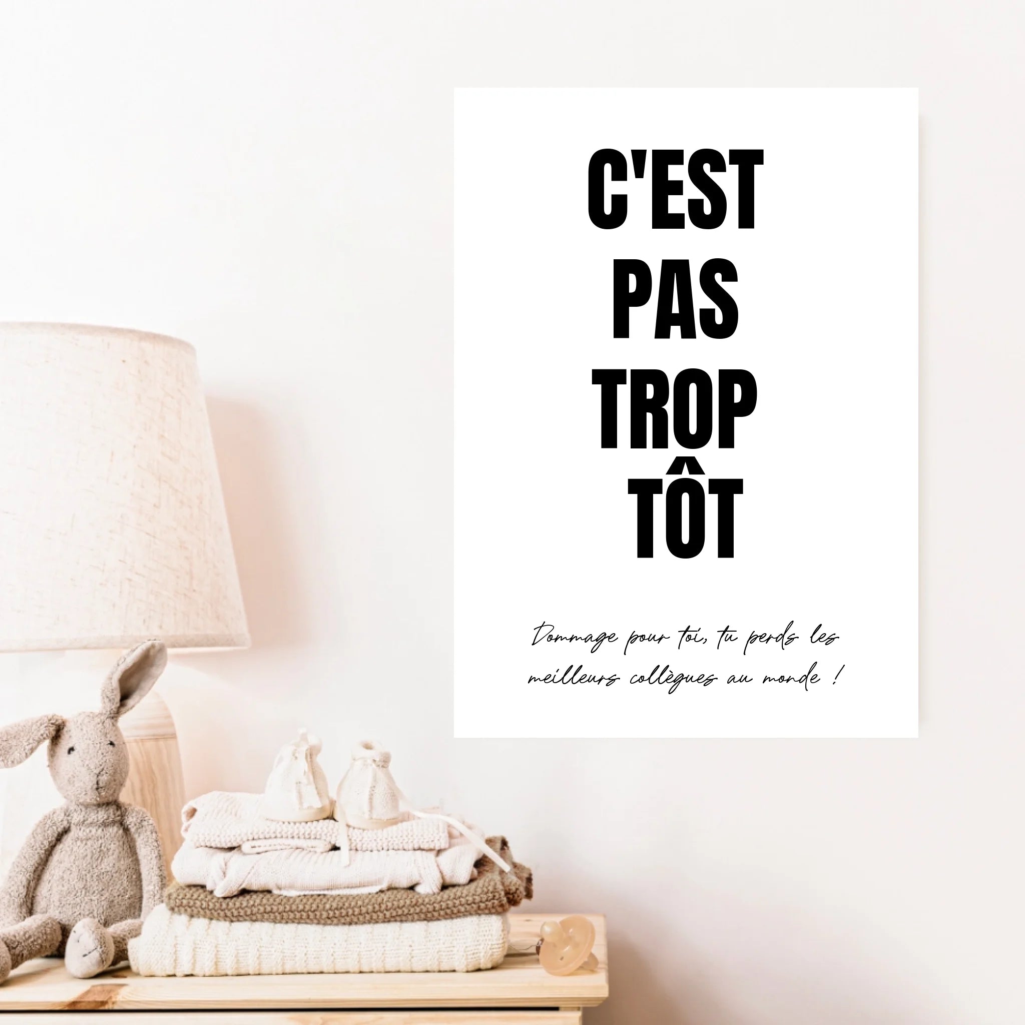 Affiche Personnalisée Pot de Départ