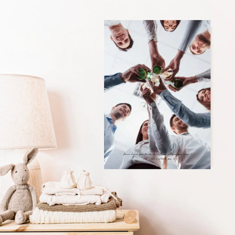 Tableau Photo Personnalisé Pot de Départ