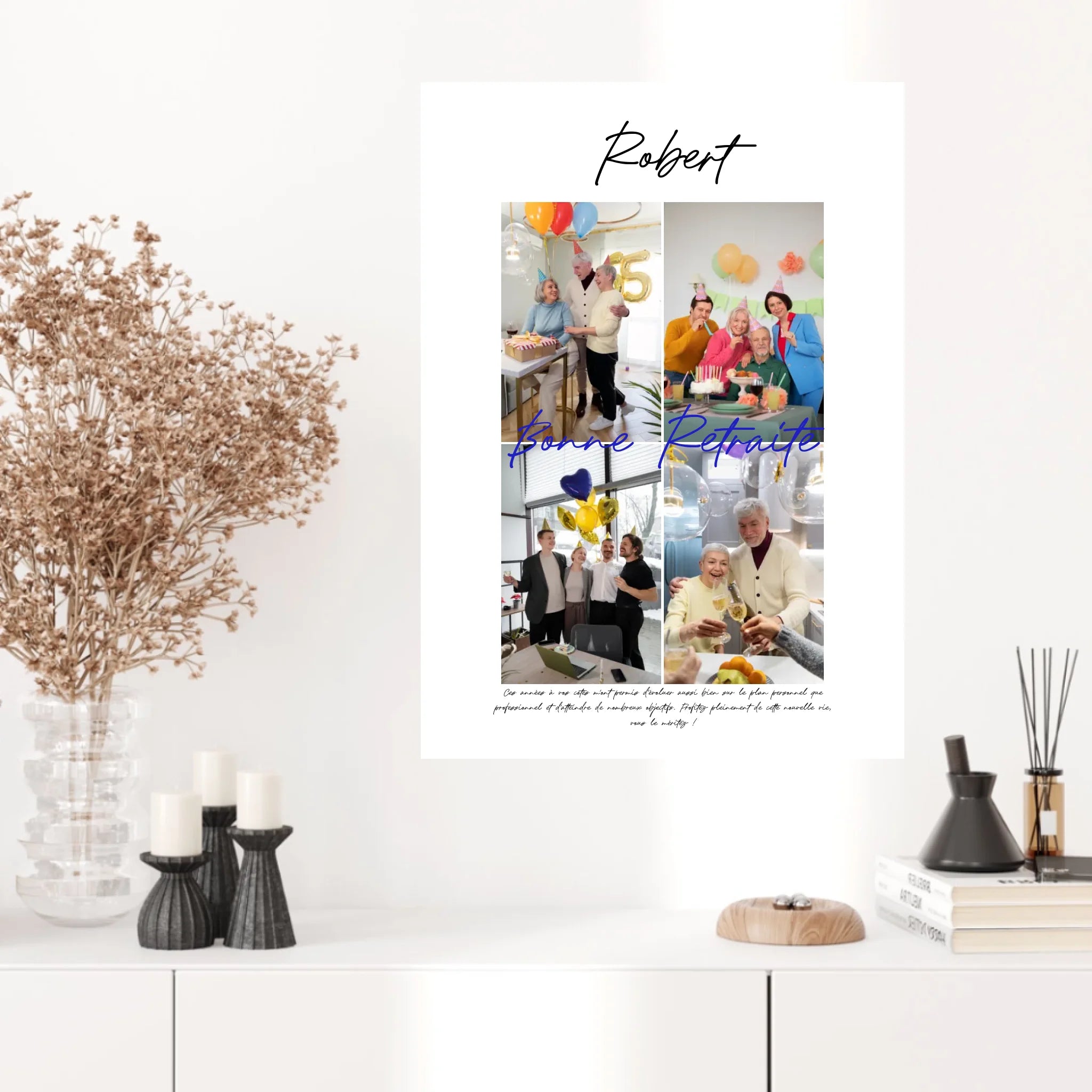 Tableau Personnalisé Photo Départ Retraite