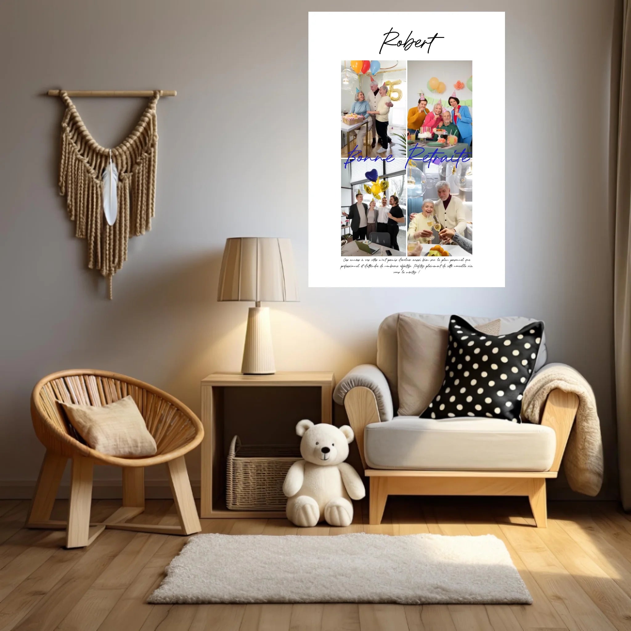 Tableau Personnalisé Photo Départ Retraite