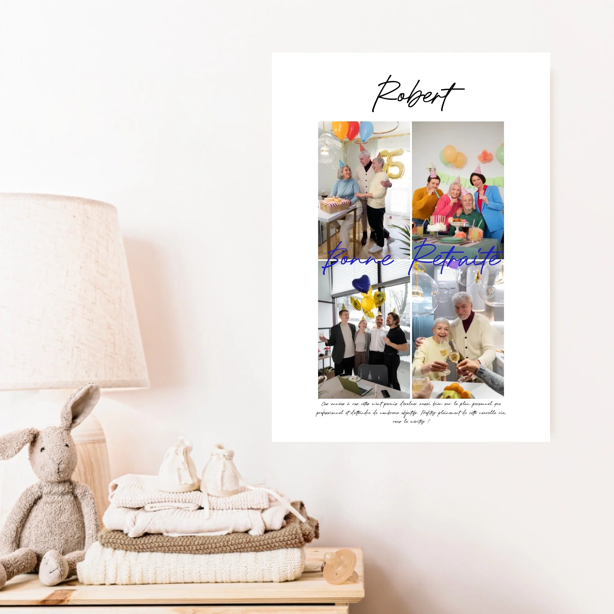 Tableau Personnalisé Photo Départ Retraite