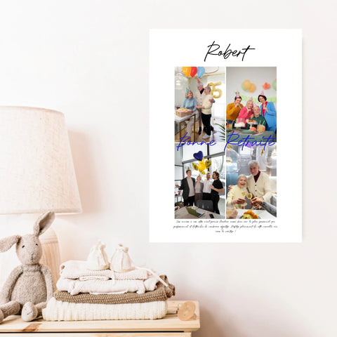 Tableau Personnalisé Photo Départ Retraite