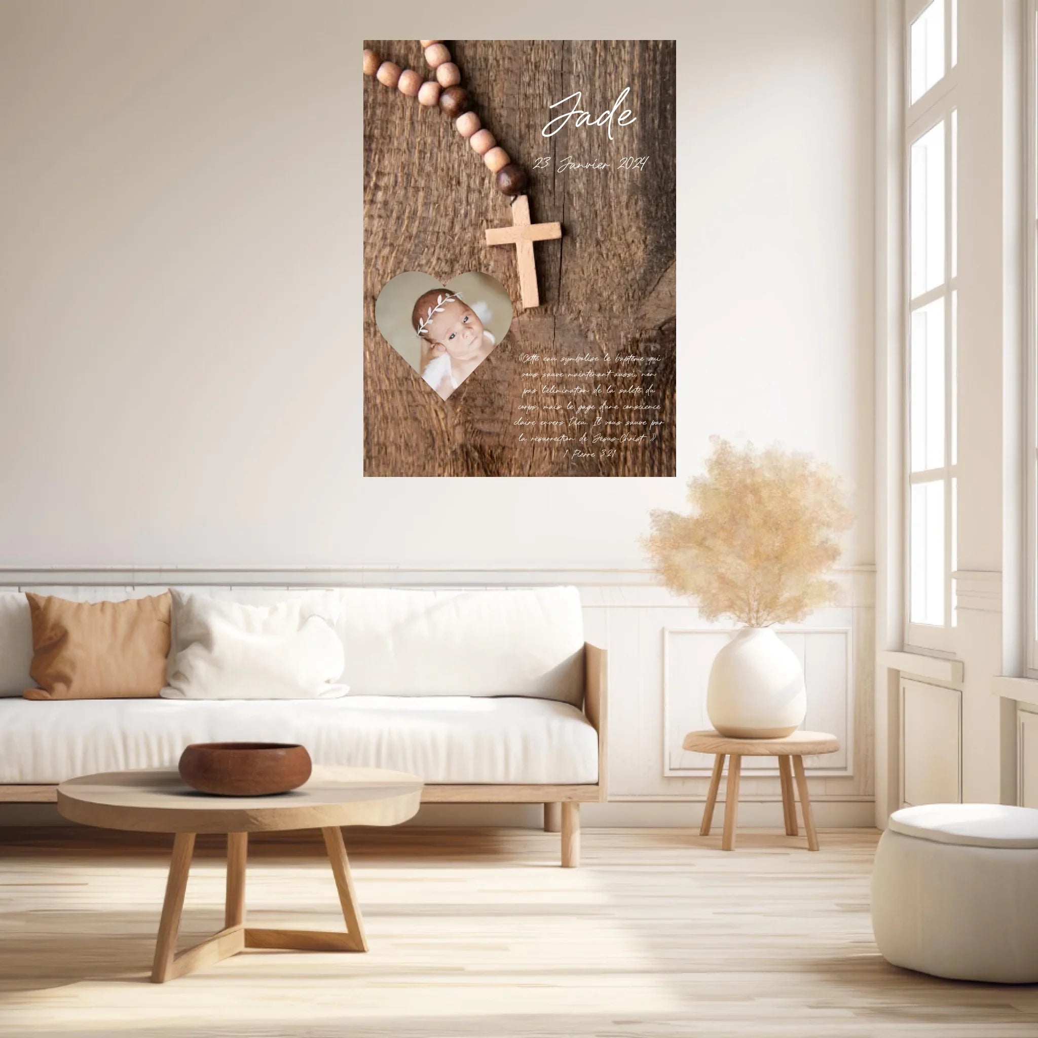 Affiche Baptême Personnalisée