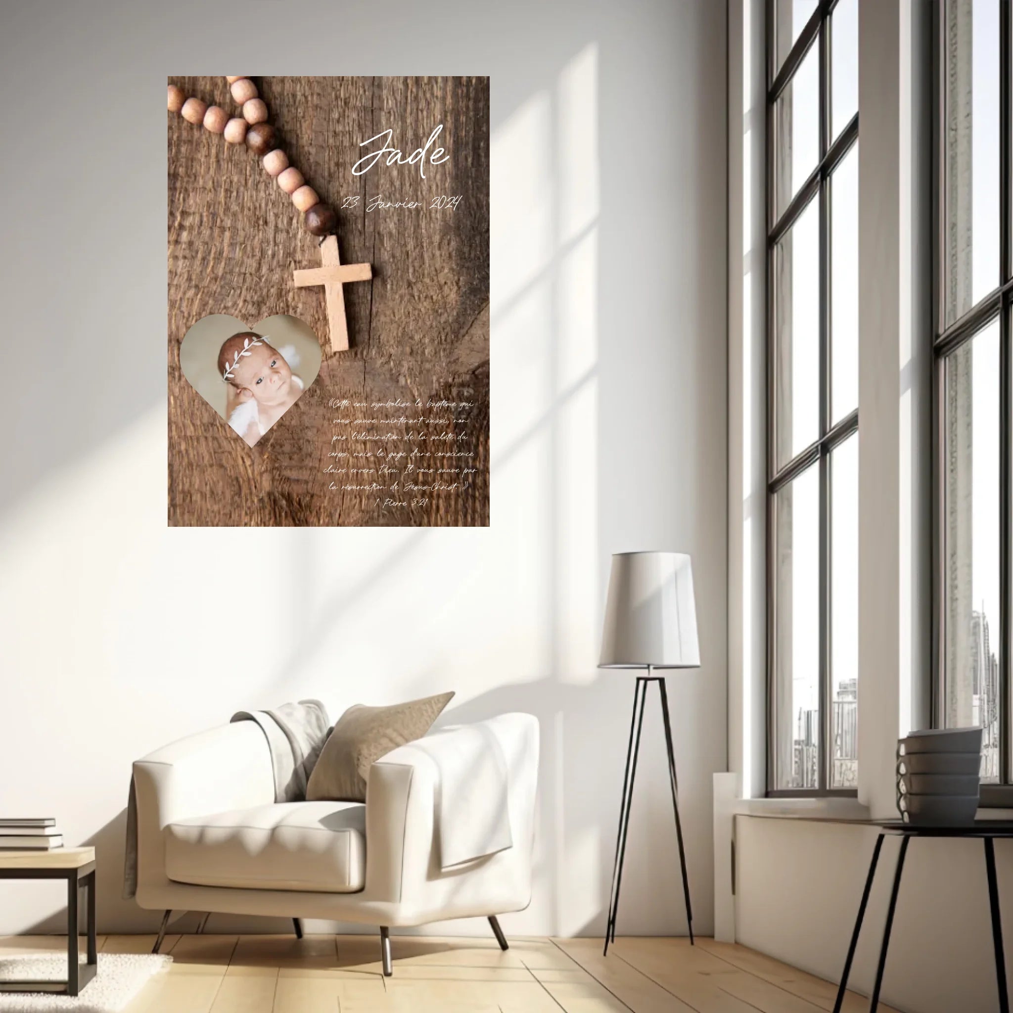 Affiche Baptême Personnalisée