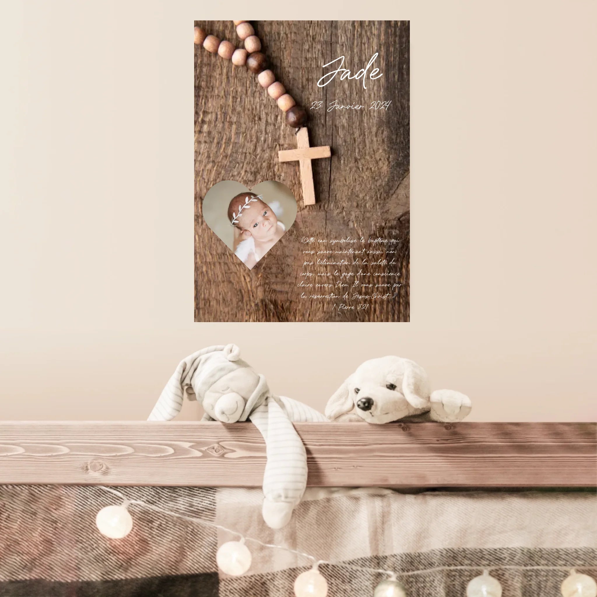 Affiche Baptême Personnalisée