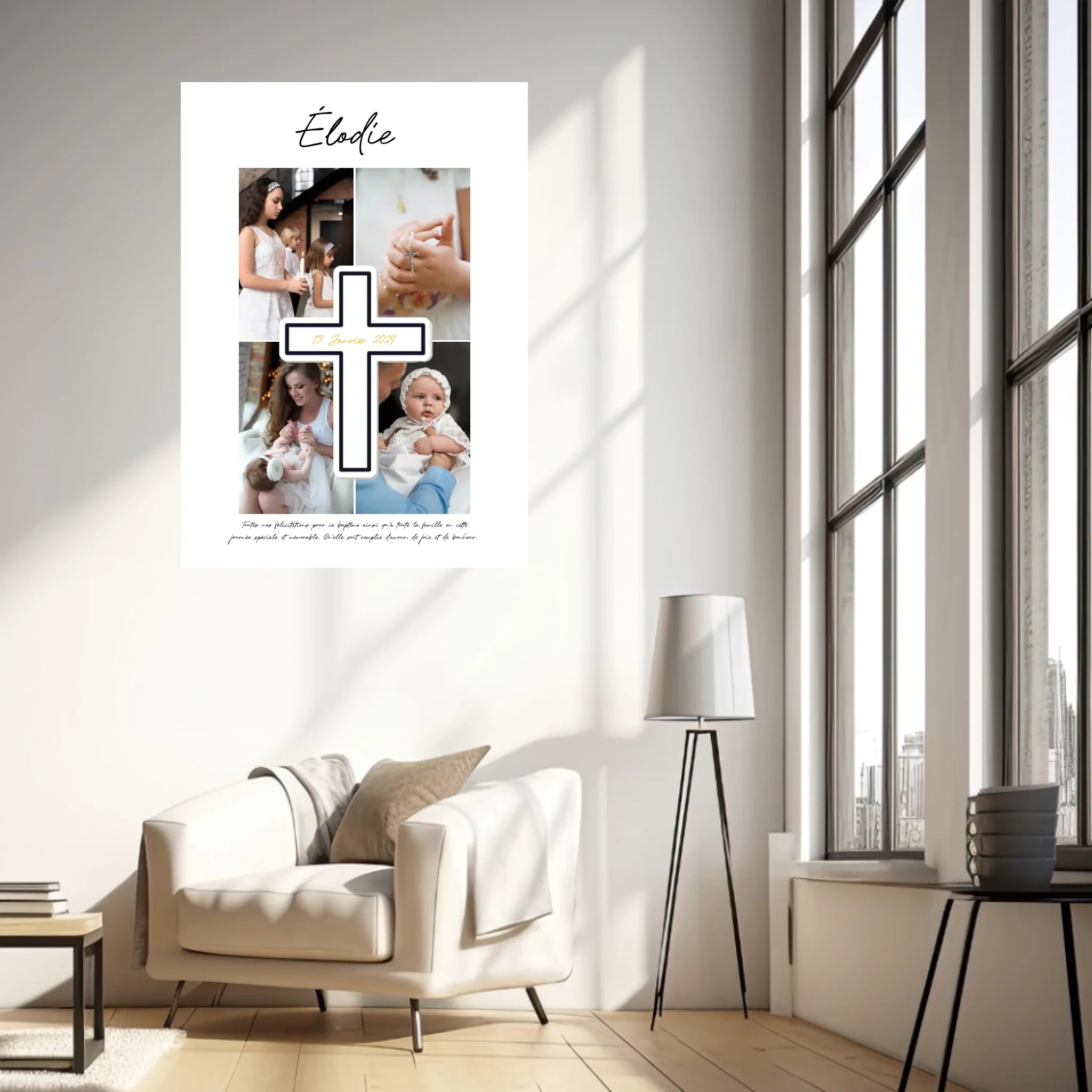 Cadre Photo Baptême
