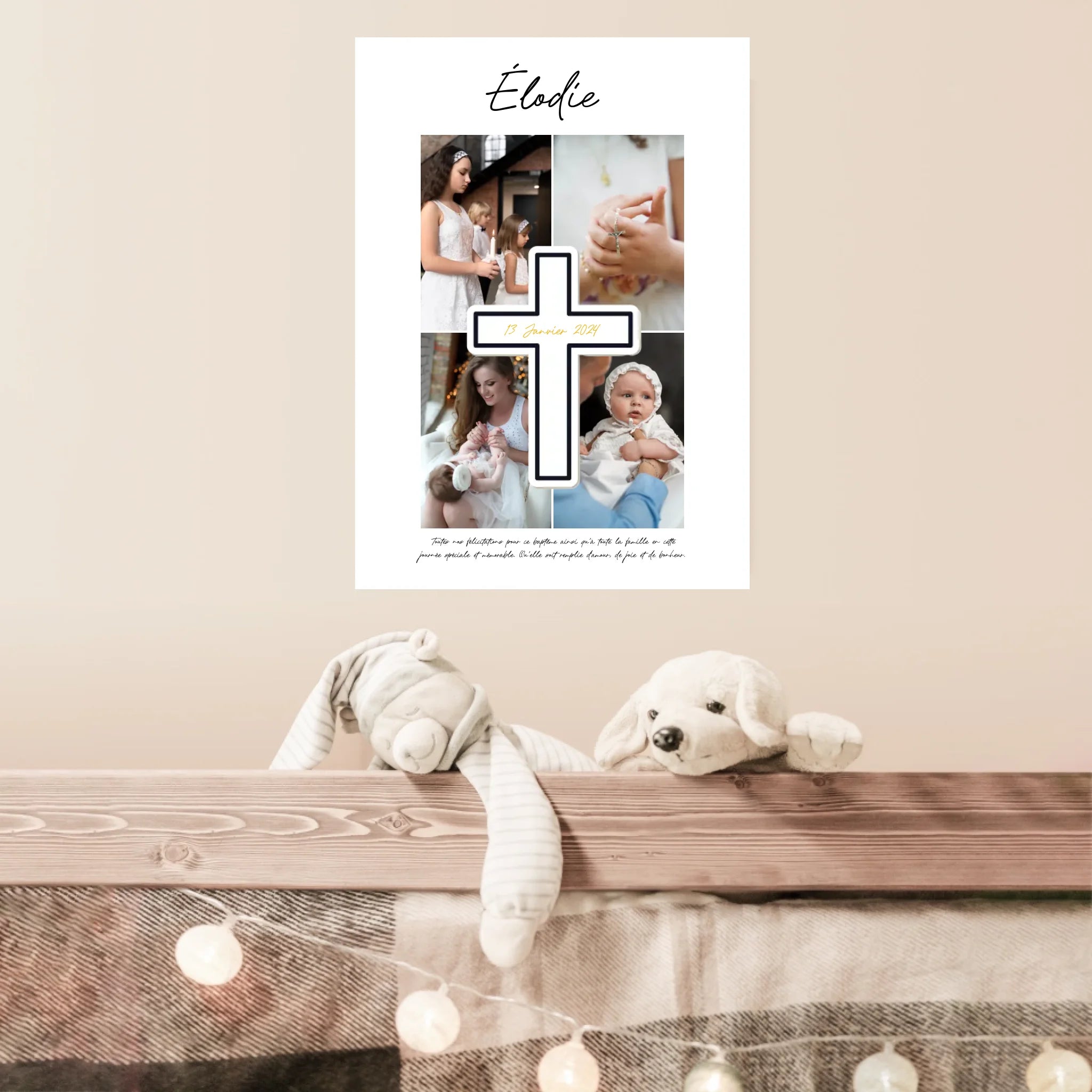 Cadre Photo Baptême