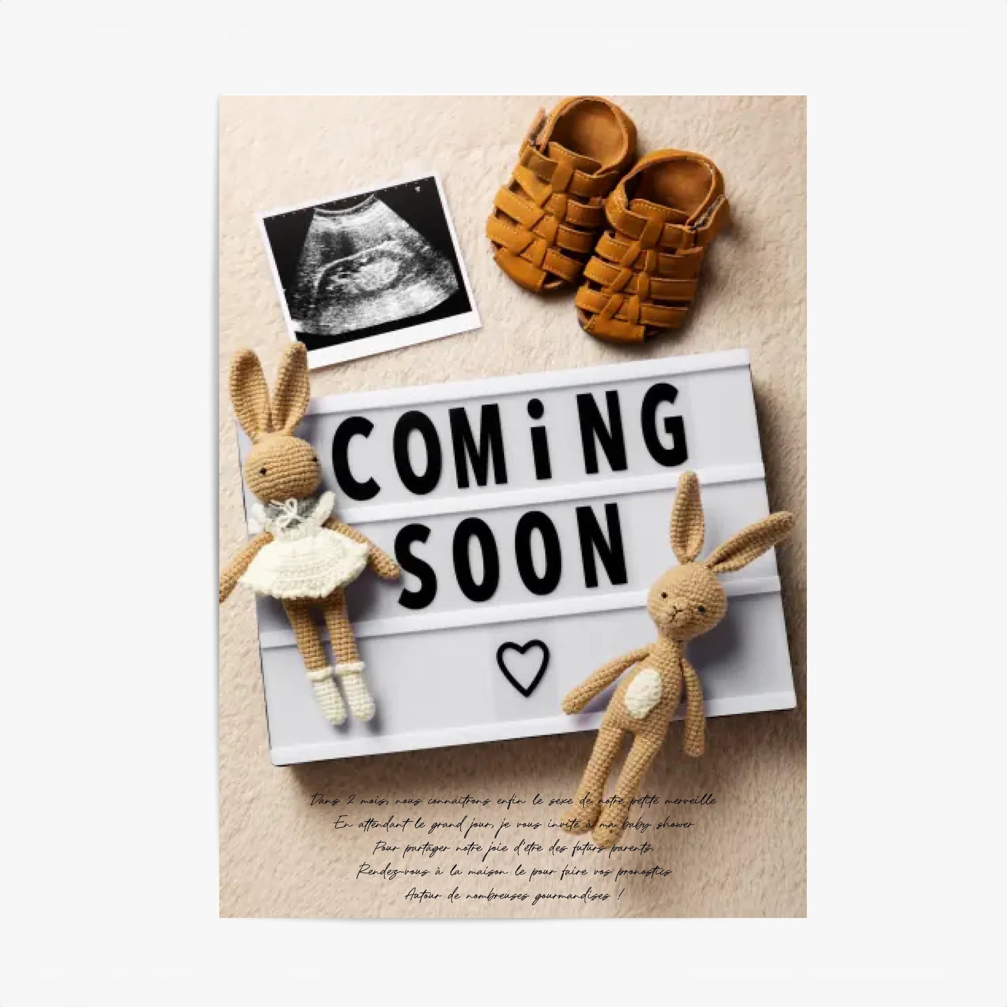 Tableau Photo Personnalisé Baby Shower