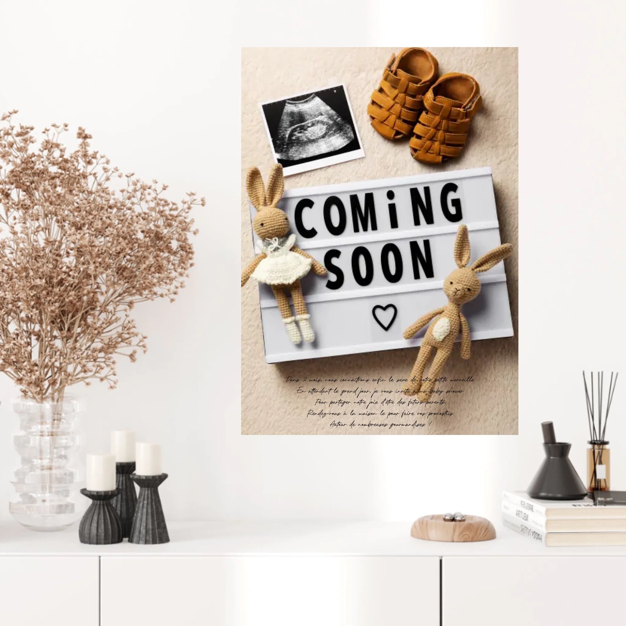 Tableau Photo Personnalisé Baby Shower