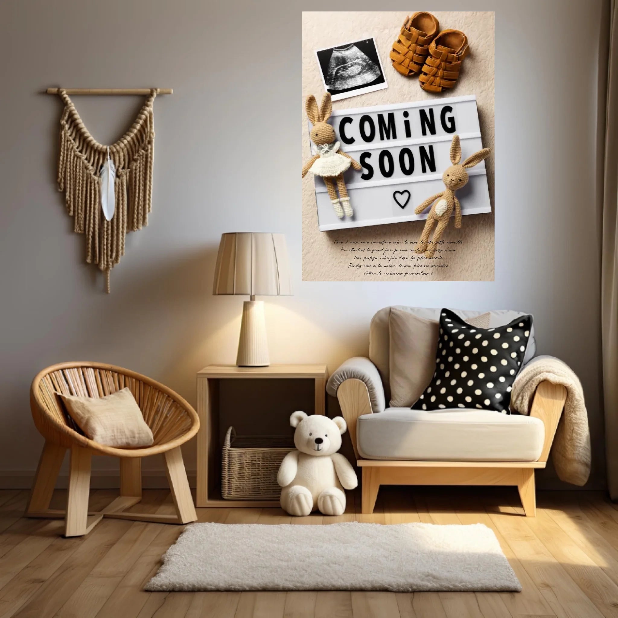 Tableau Photo Personnalisé Baby Shower