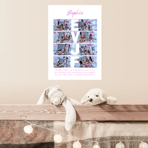 Tableau Personnalisé Carte Photo EVJF