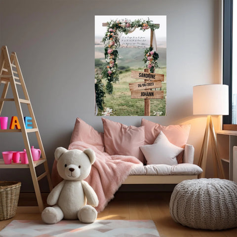 Tableau Prénom Personnalisé Couple Mariage