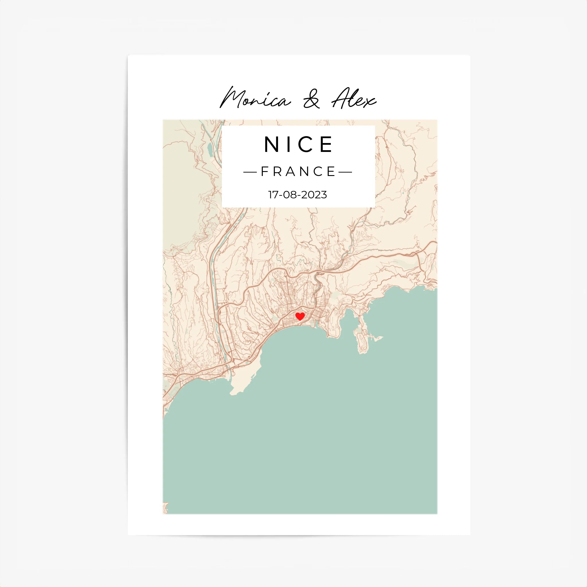 Carte Lieu de Rencontre Personnalisée