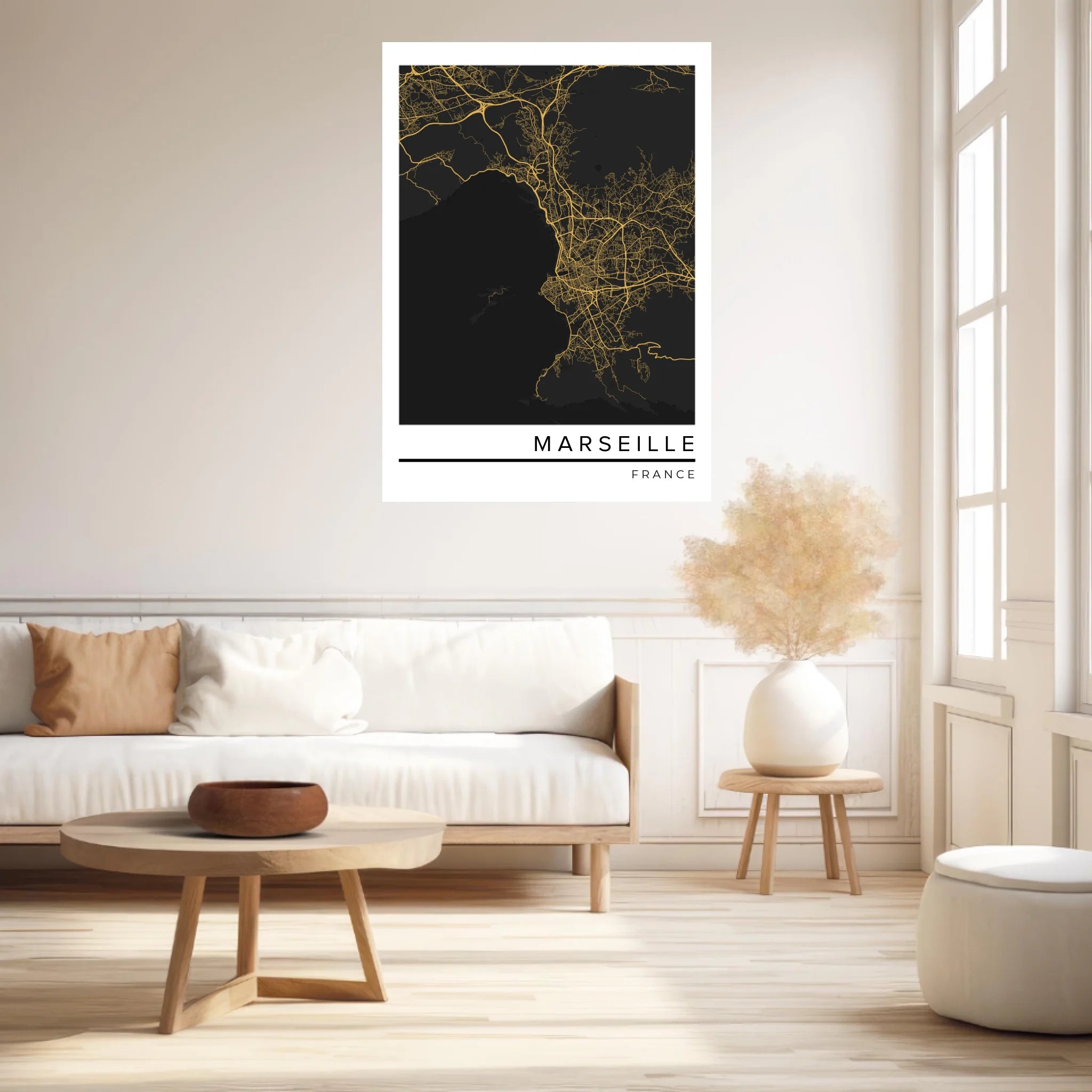 Affiche Carte Ville Personnalisée