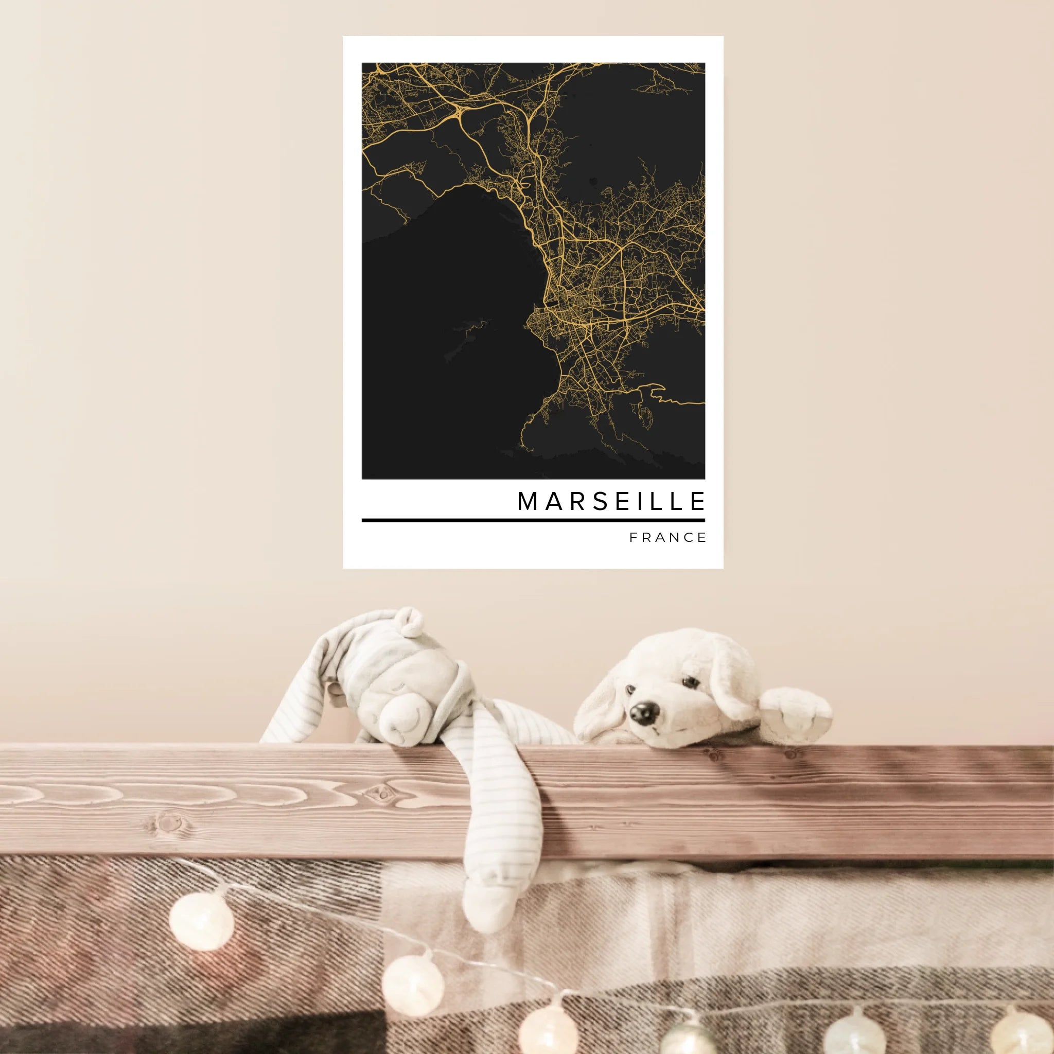 Affiche Carte Ville Personnalisée