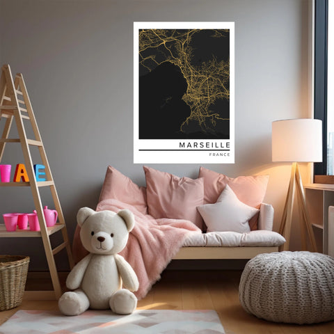 Affiche Carte Ville Personnalisée