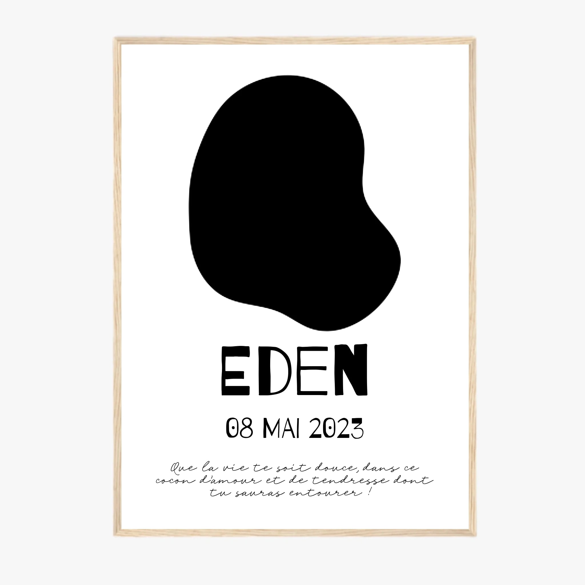 Affiche Naissance Personnalisé Photo Bébé Déco Scandinave