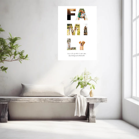 Tableau Famille Personnalisable Photo Family