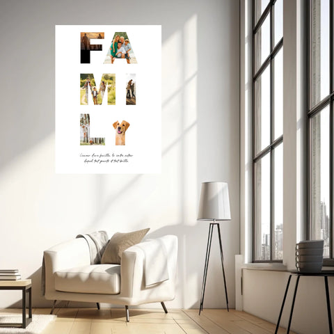 Tableau Famille Personnalisable Photo Family