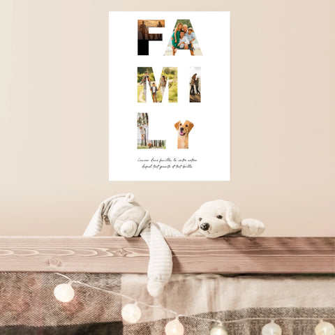 Tableau Famille Personnalisable Photo Family