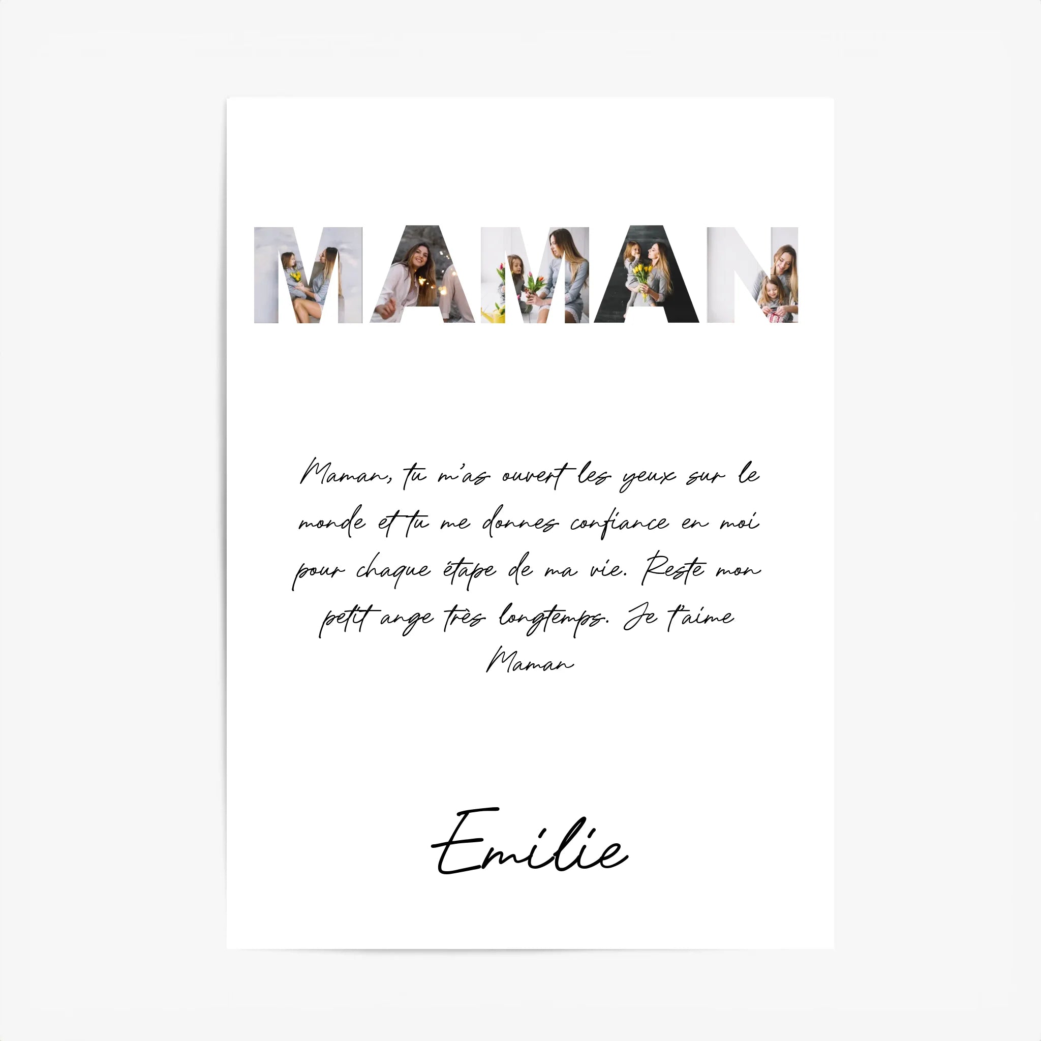 Tableau Famille Personnalisable photo Maman