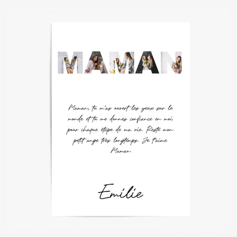 Tableau Famille Personnalisable photo Maman