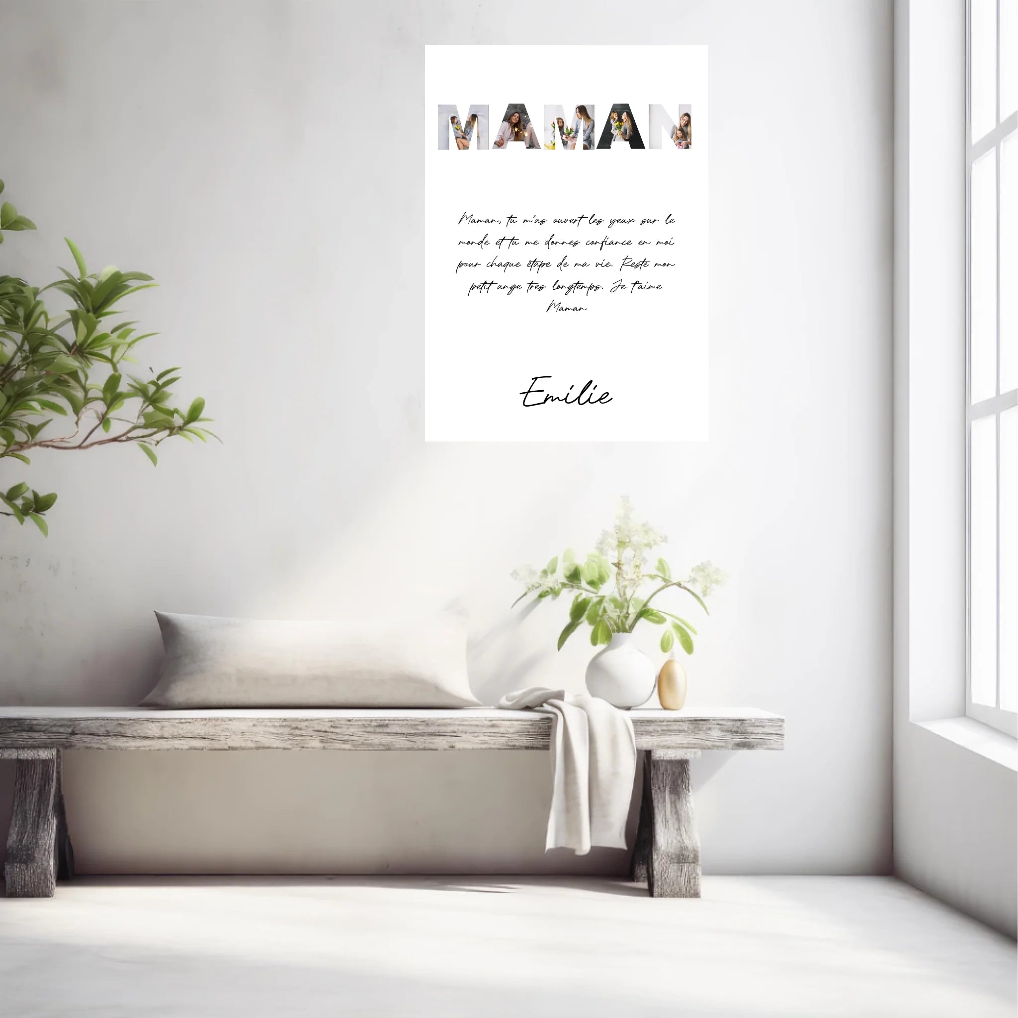 Tableau Famille Personnalisable photo Maman