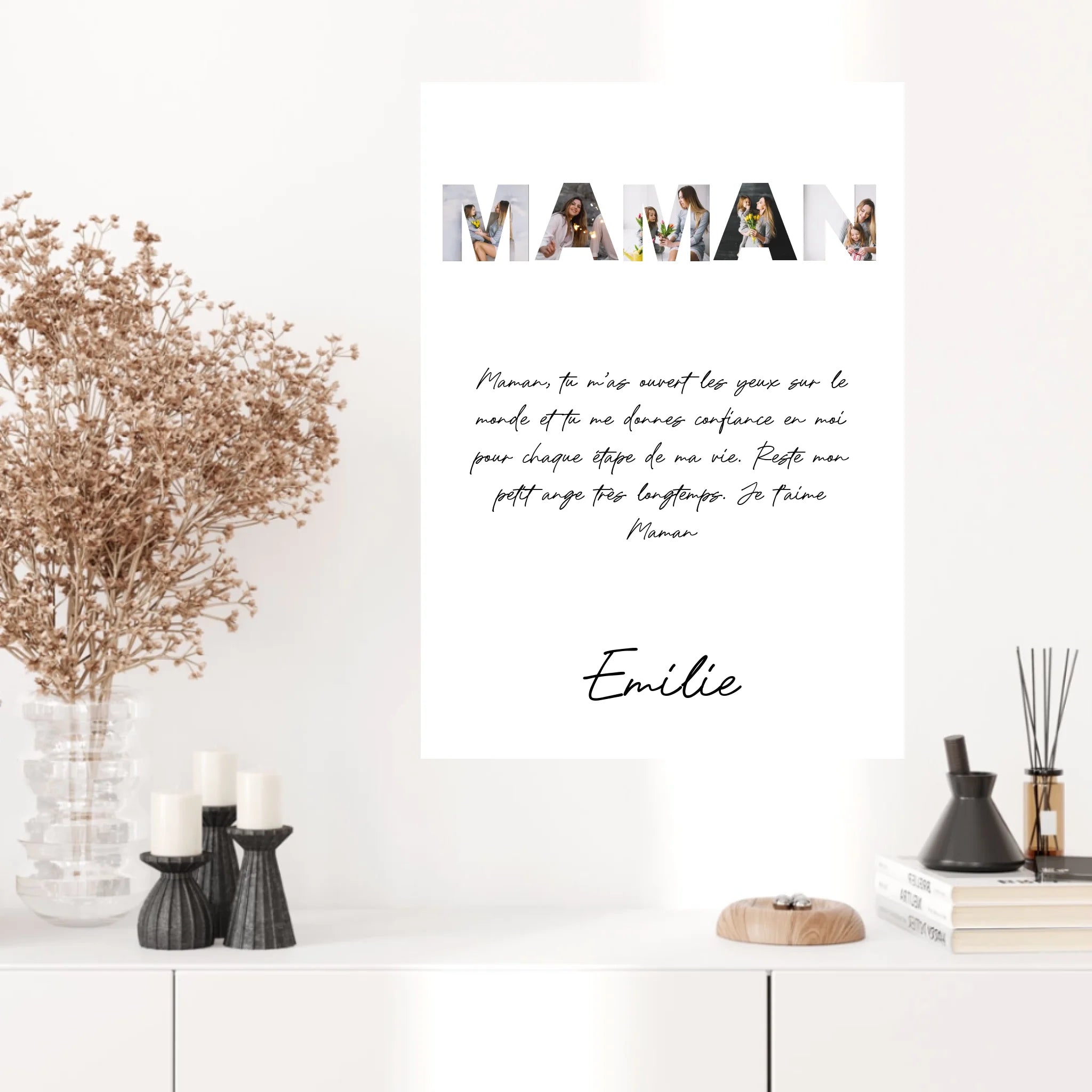 Tableau Famille Personnalisable photo Maman