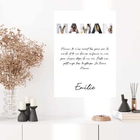 Tableau Famille Personnalisable photo Maman