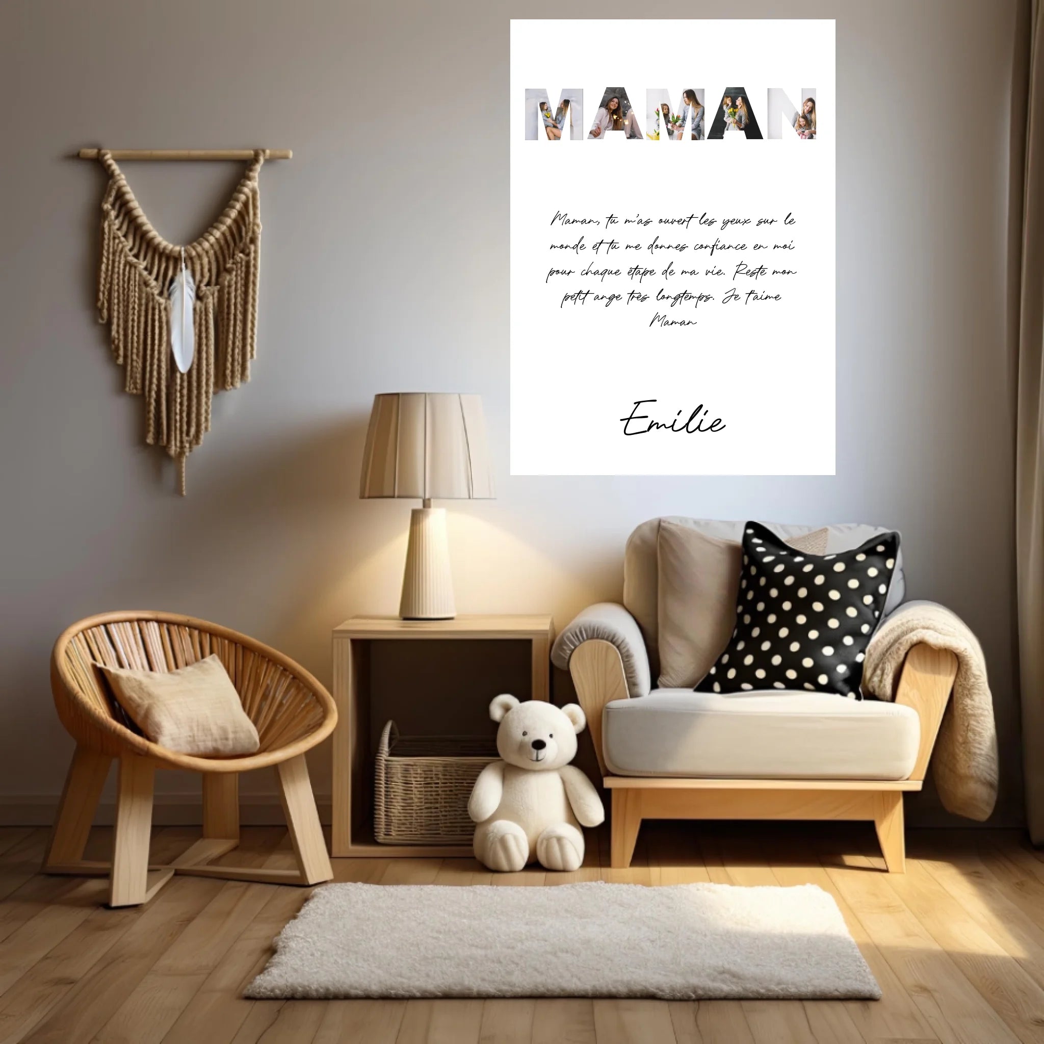 Tableau Famille Personnalisable photo Maman