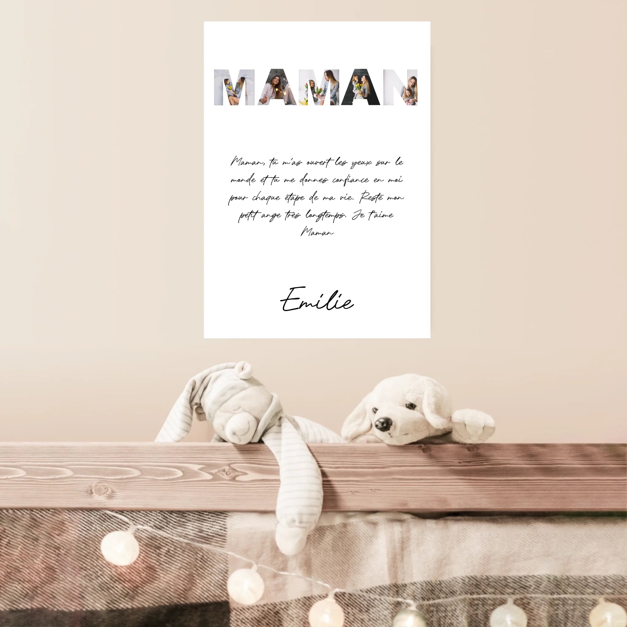 Tableau Famille Personnalisable photo Maman