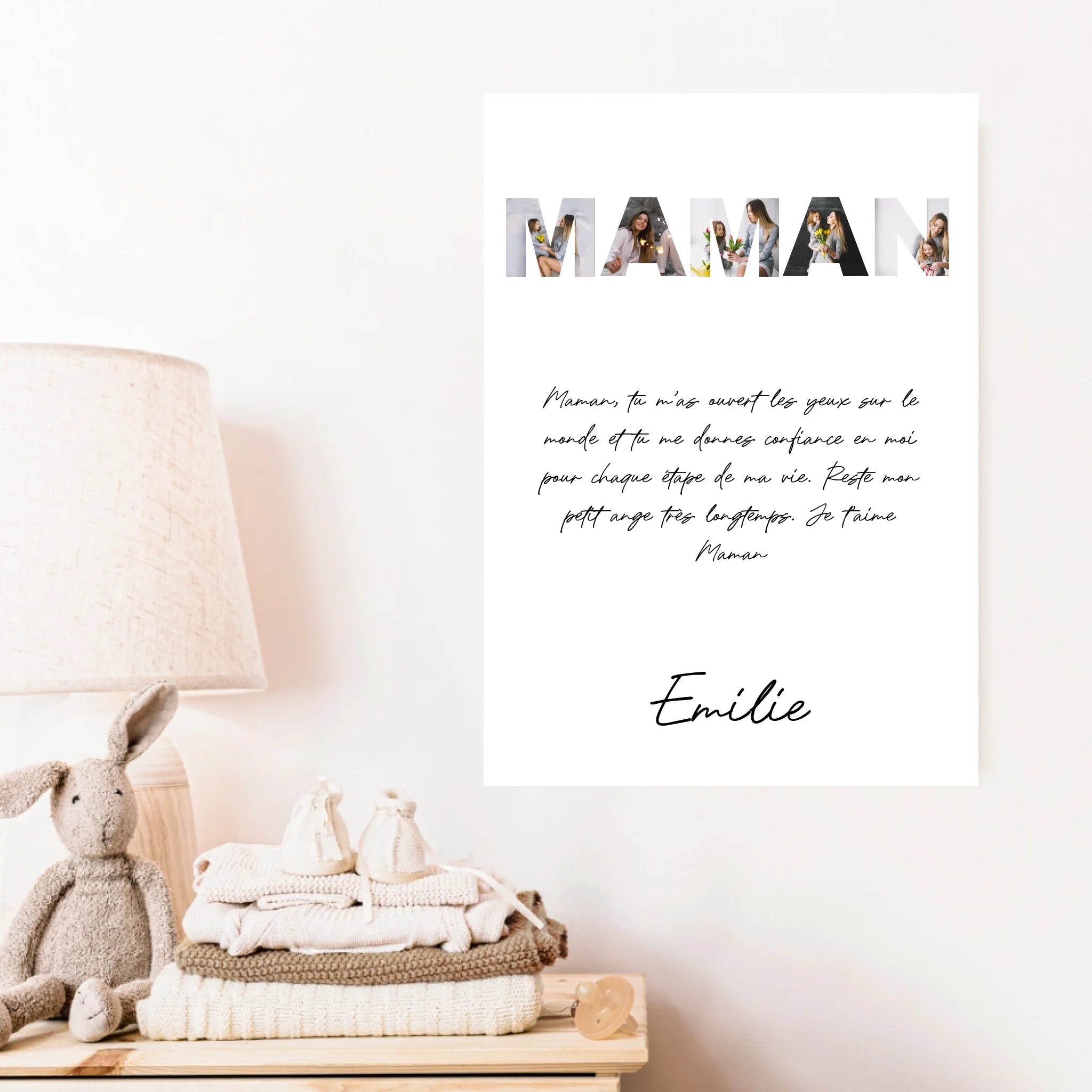 Tableau Famille Personnalisable photo Maman