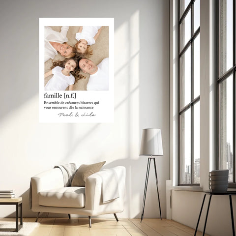 Tableau Photo Personnalisé Définition Famille