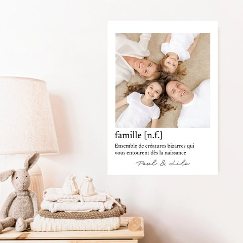 Tableau Photo Personnalisé Définition Famille