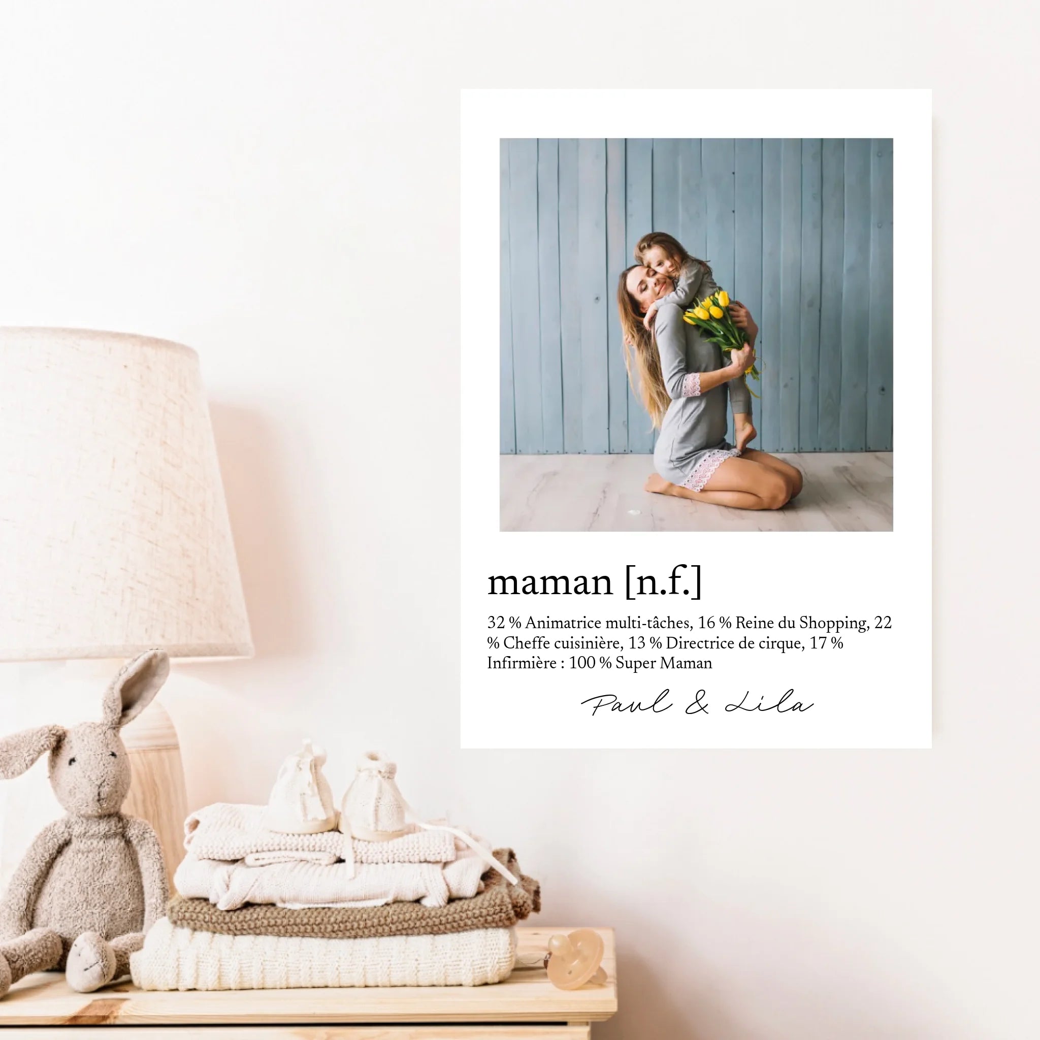 Tableau Photo Famille Personnalisé Définition Maman