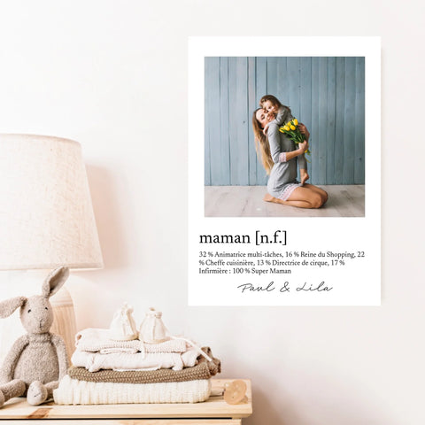 Tableau Photo Famille Personnalisé Définition Maman