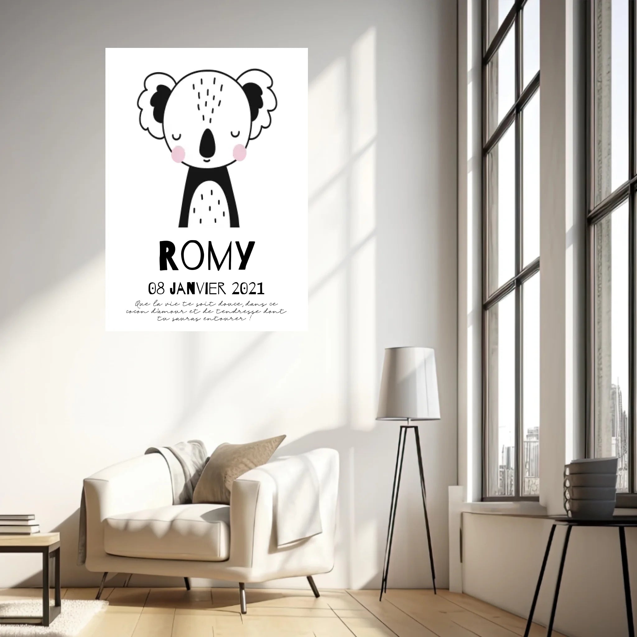 Tableau Naissance Personnalisé Koala