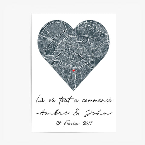 Tableau Couple Map Personnalisé