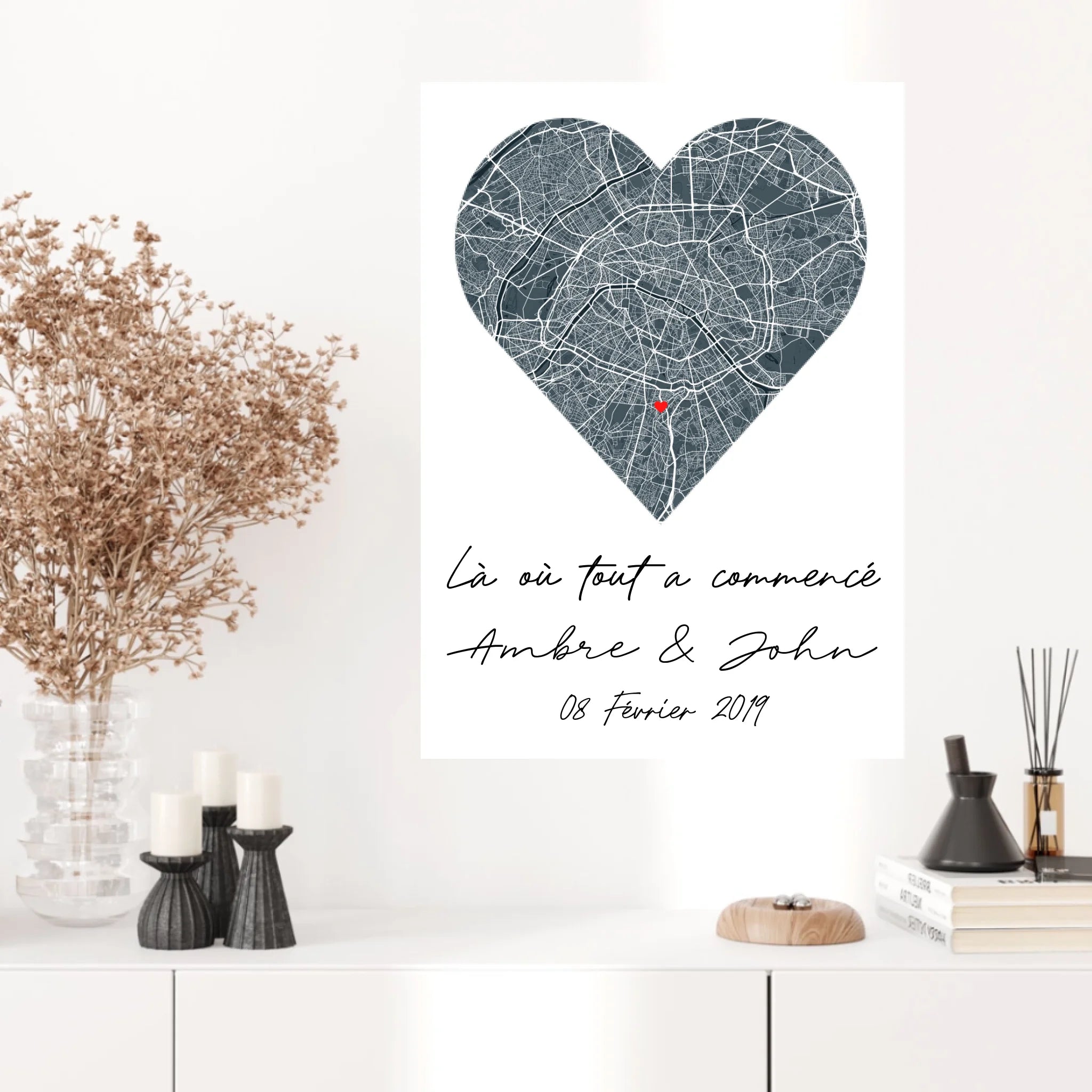 Tableau Couple Map Personnalisé