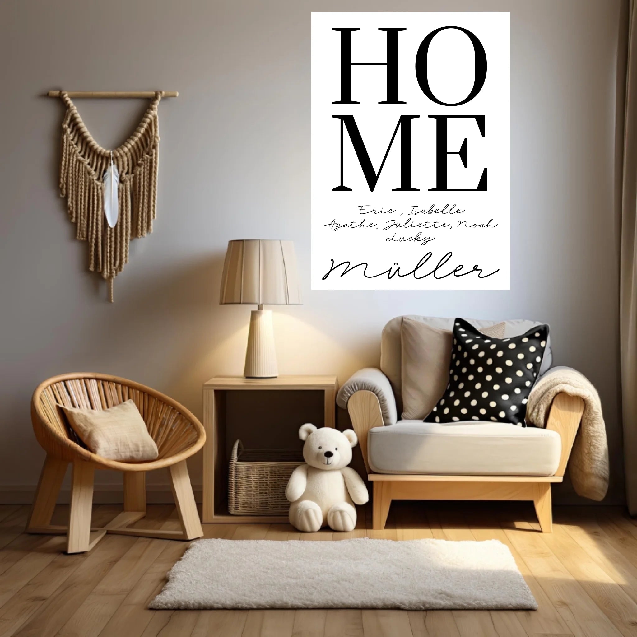 Tableau Famille Personnalisé Home