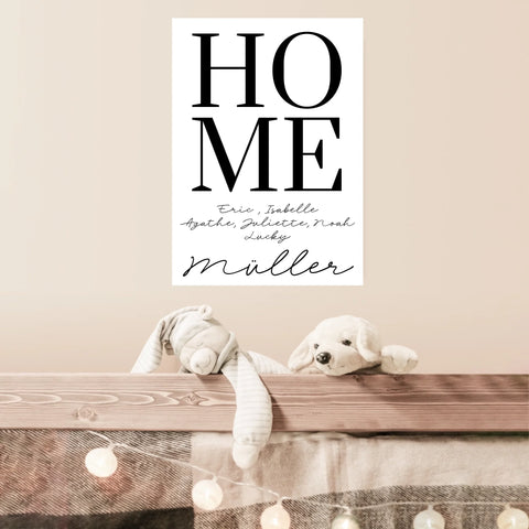 Tableau Famille Personnalisé Home