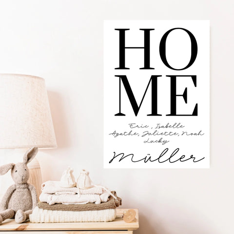Tableau Famille Personnalisé Home