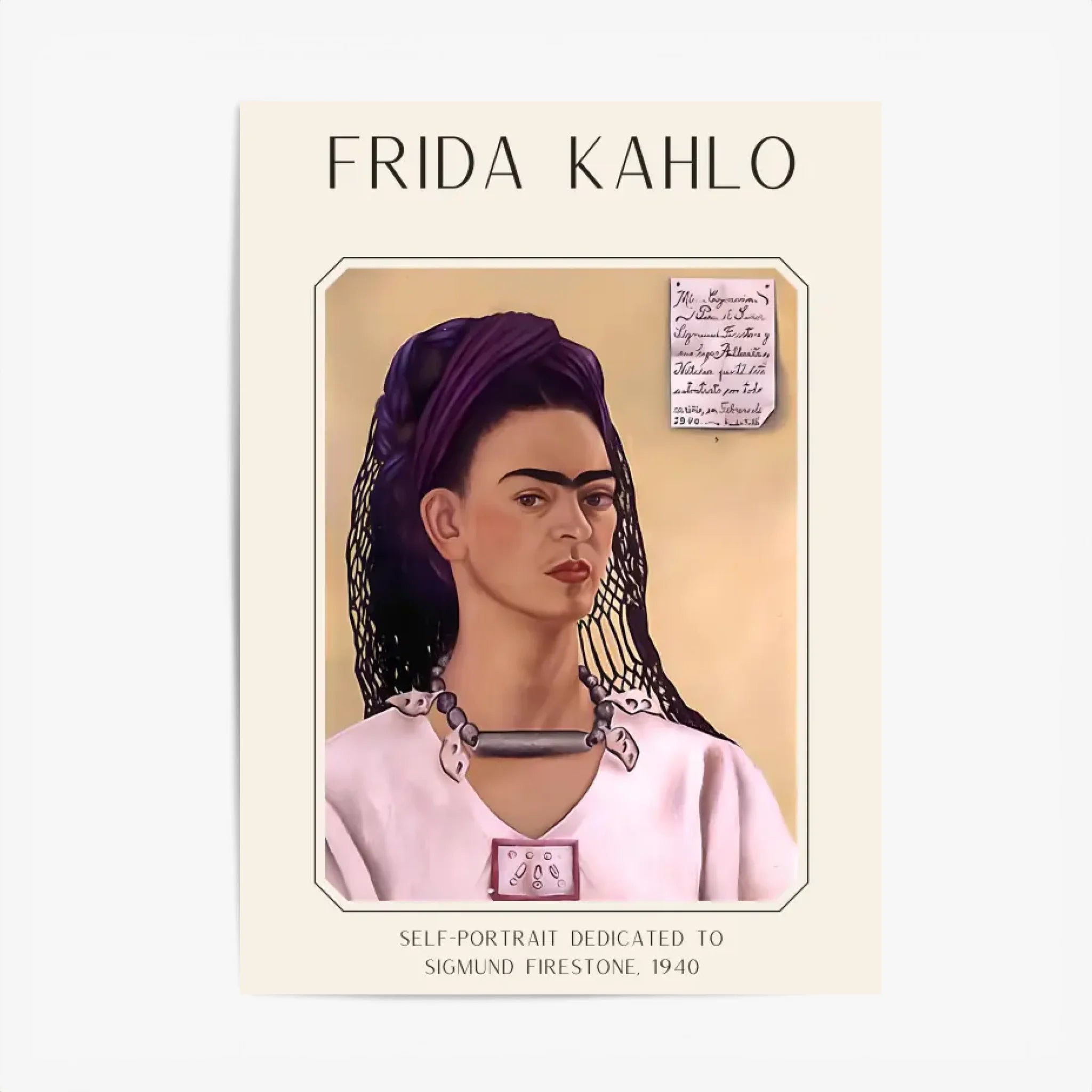 FRIDA KAHLO Self Portrait To Sigmund Firestone 1940