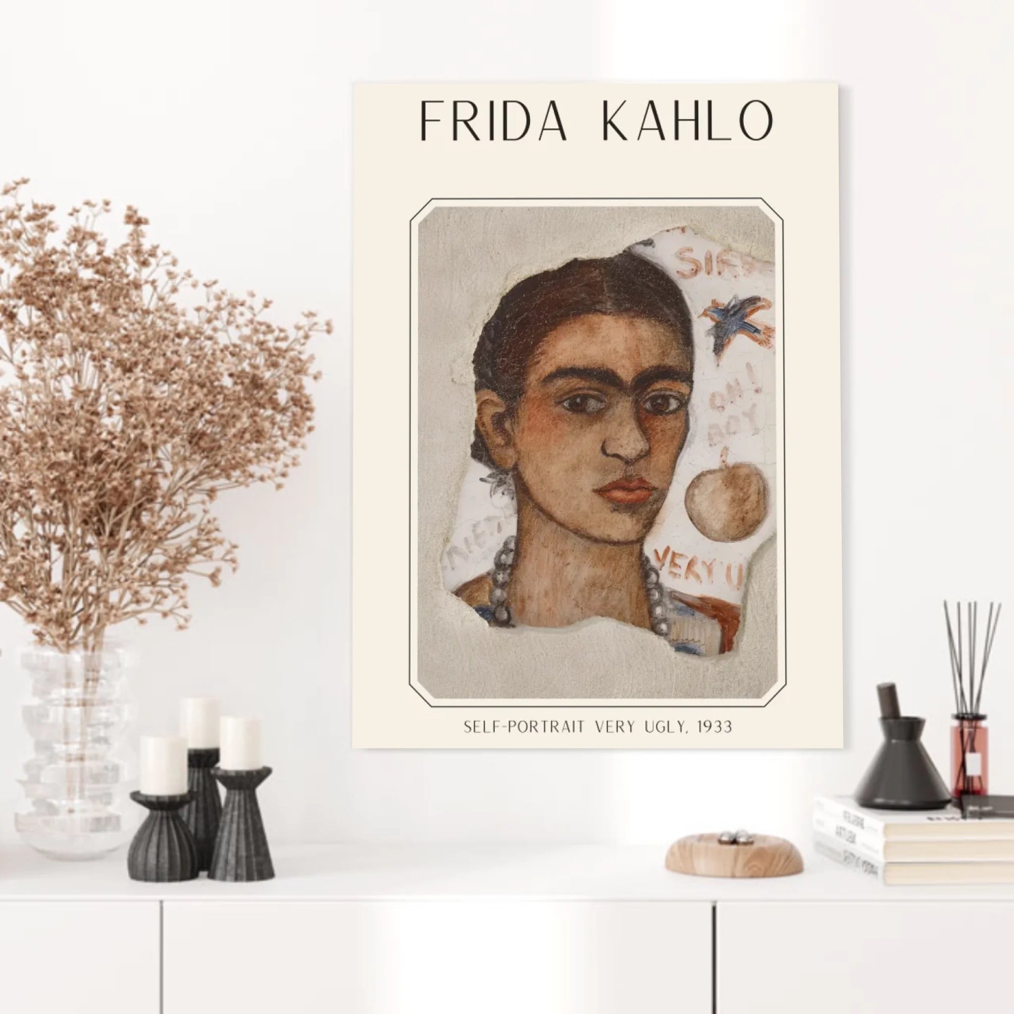 FRIDA KAHLO Self Portrait Very Ugly 1933