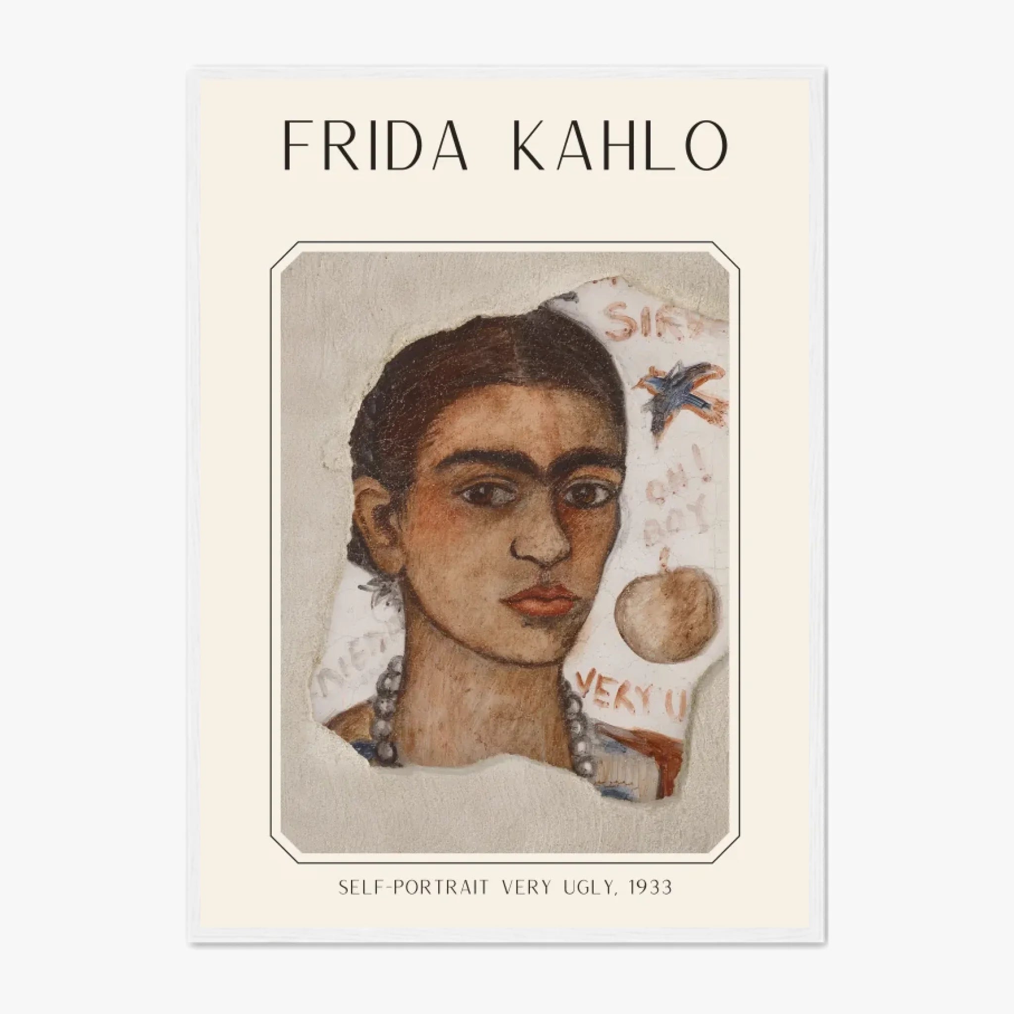 FRIDA KAHLO Self Portrait Very Ugly 1933