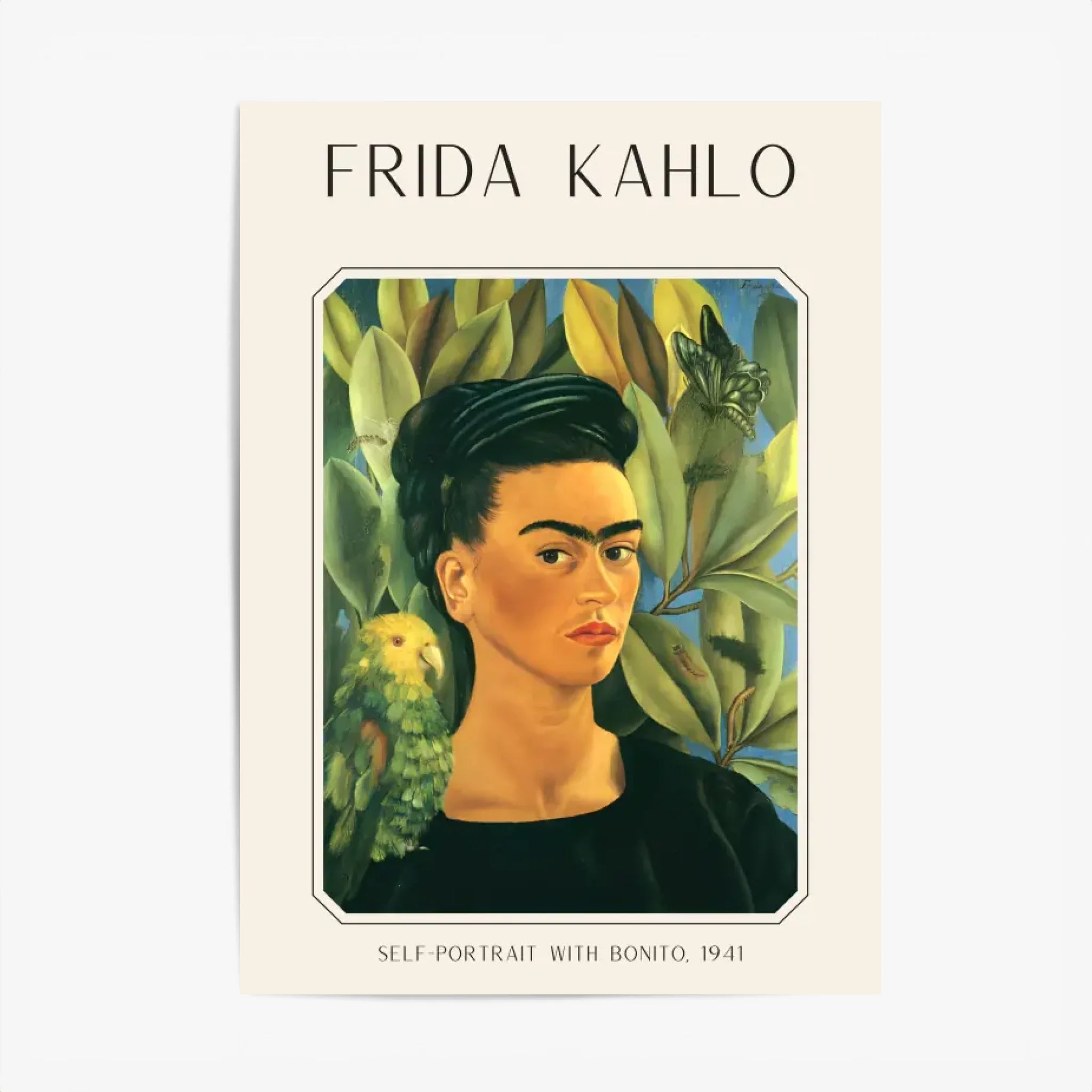 FRIDA KAHLO Self Portrait With Bonito 1941
