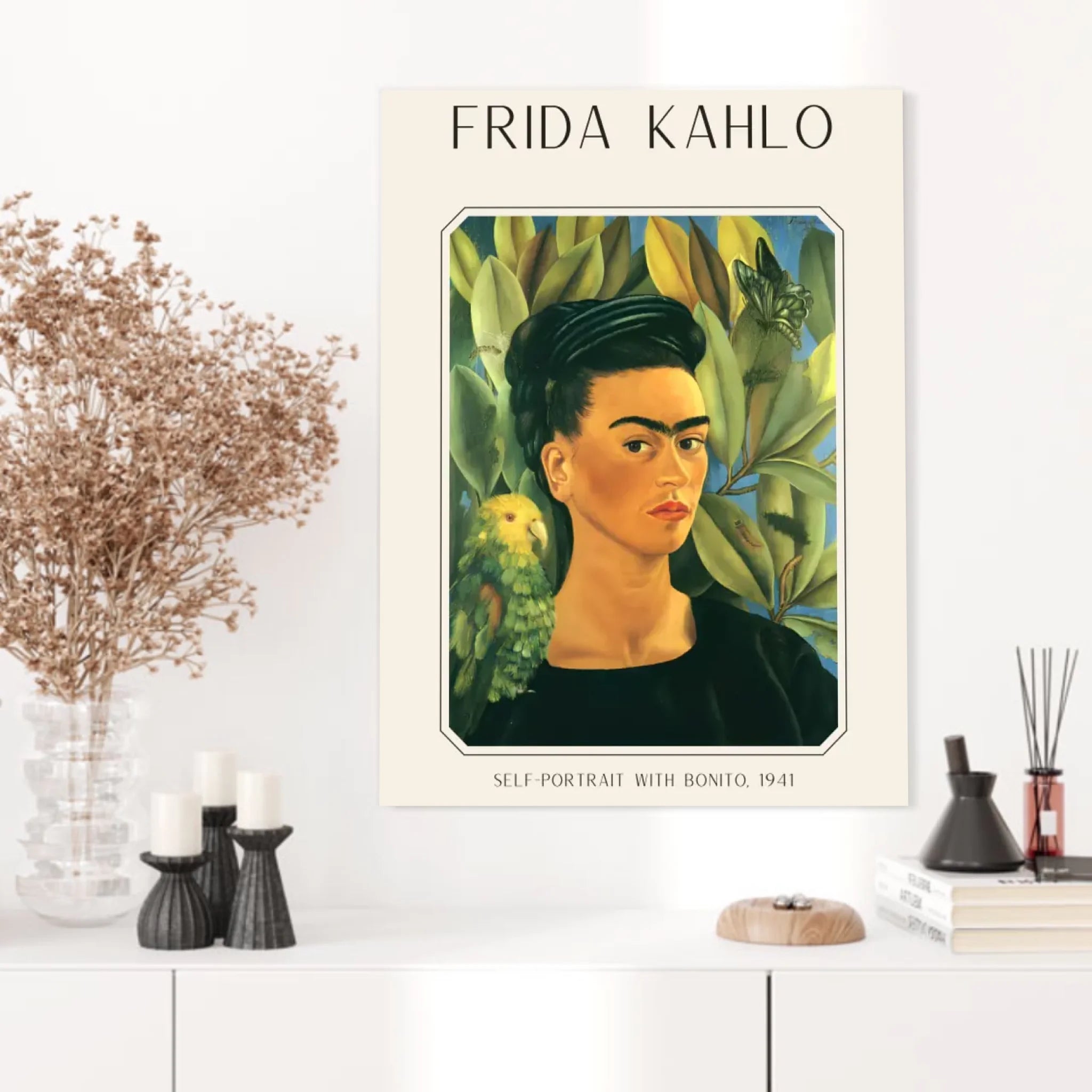 FRIDA KAHLO Self Portrait With Bonito 1941