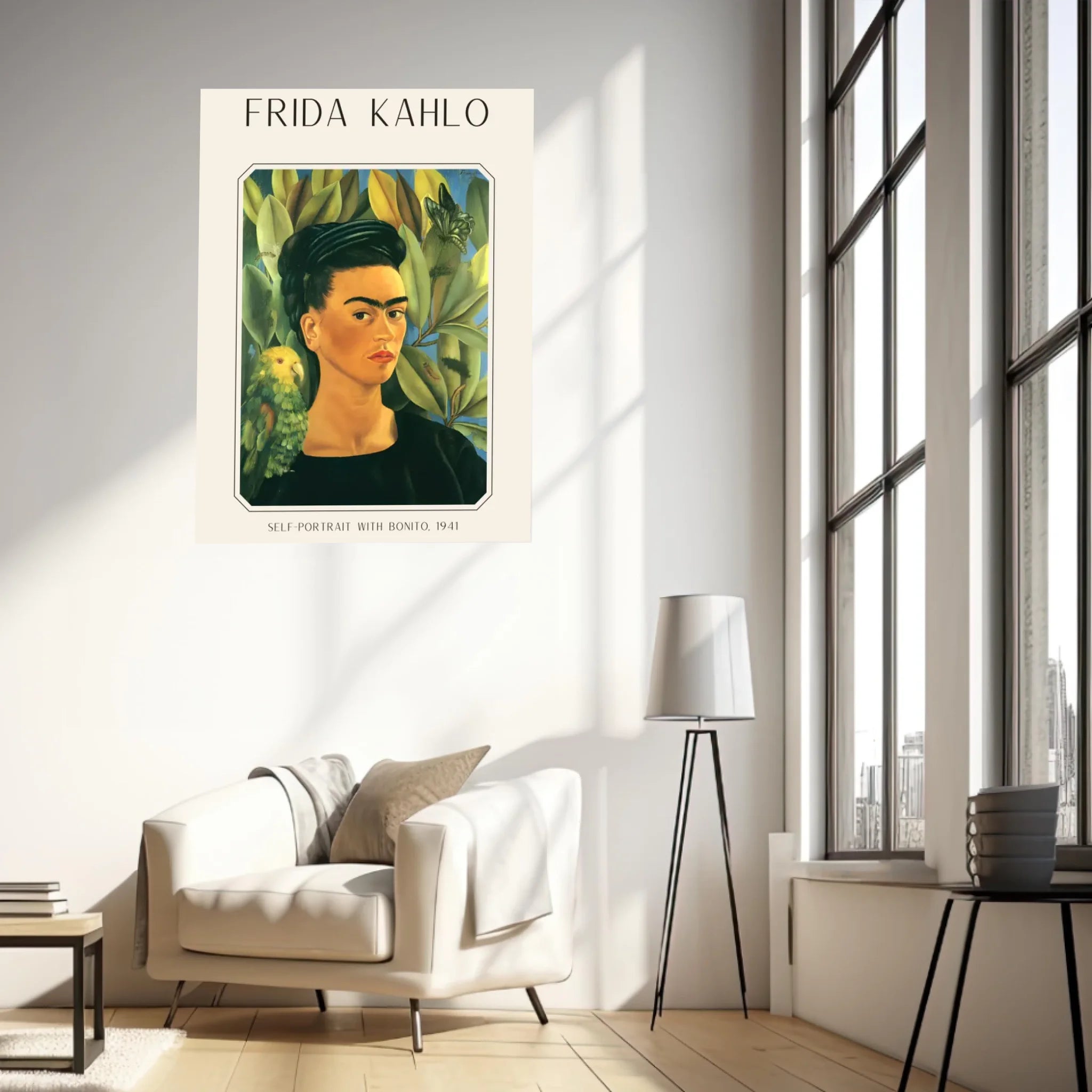FRIDA KAHLO Self Portrait With Bonito 1941