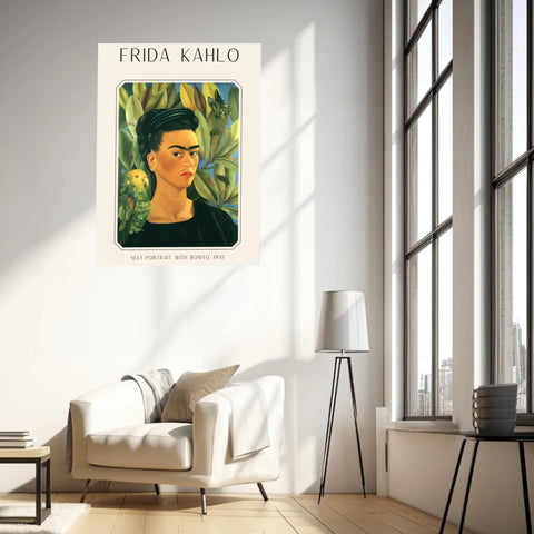 FRIDA KAHLO Self Portrait With Bonito 1941