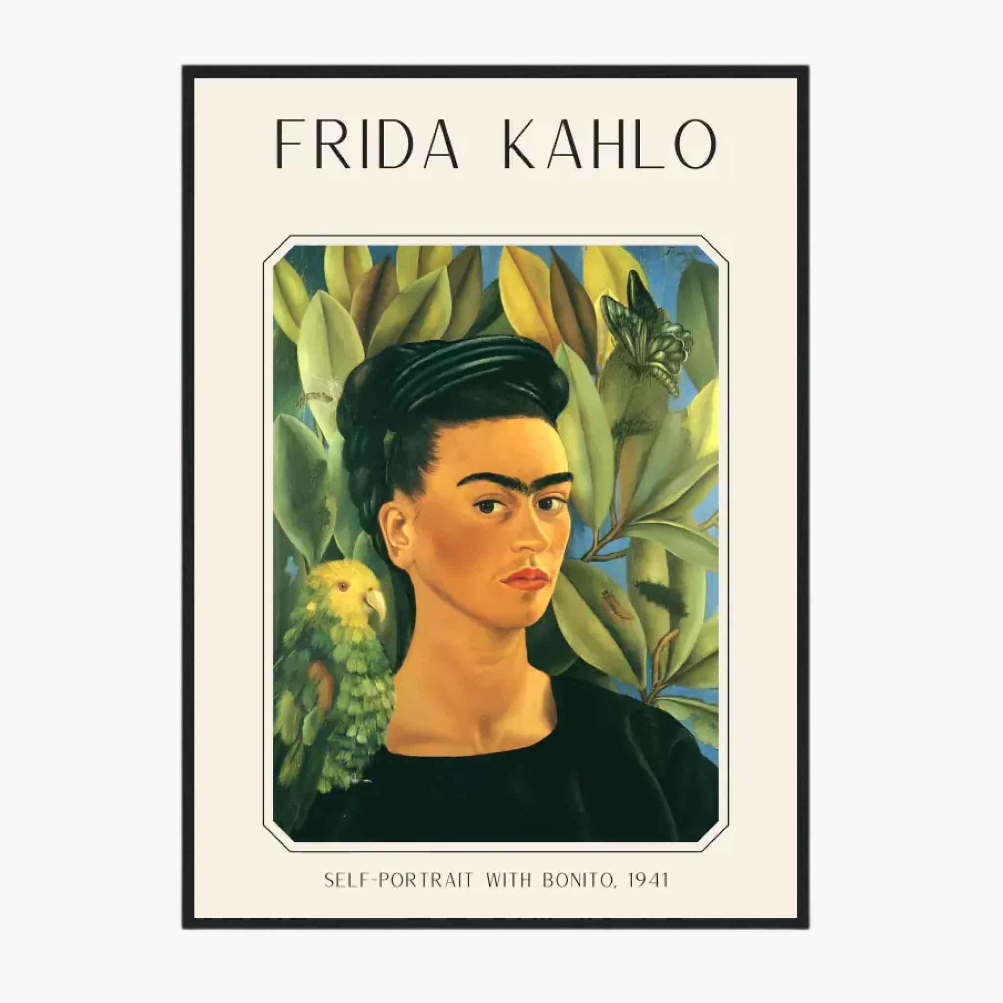 FRIDA KAHLO Self Portrait With Bonito 1941